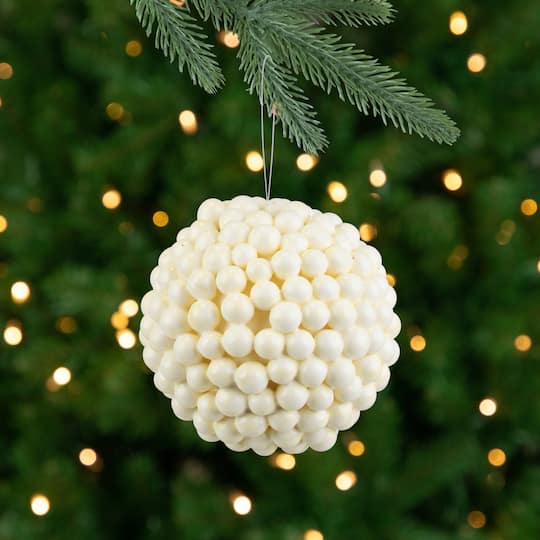 5" White Berries Foam Ball Ornament By Northlight | Michaels®